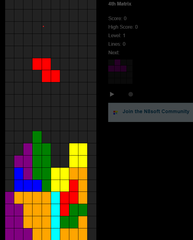FOURTH MATRIX Puzzle Game