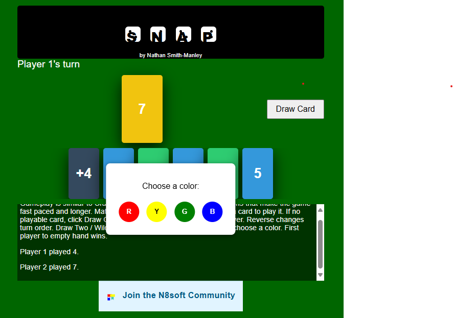 SNAP Card Game